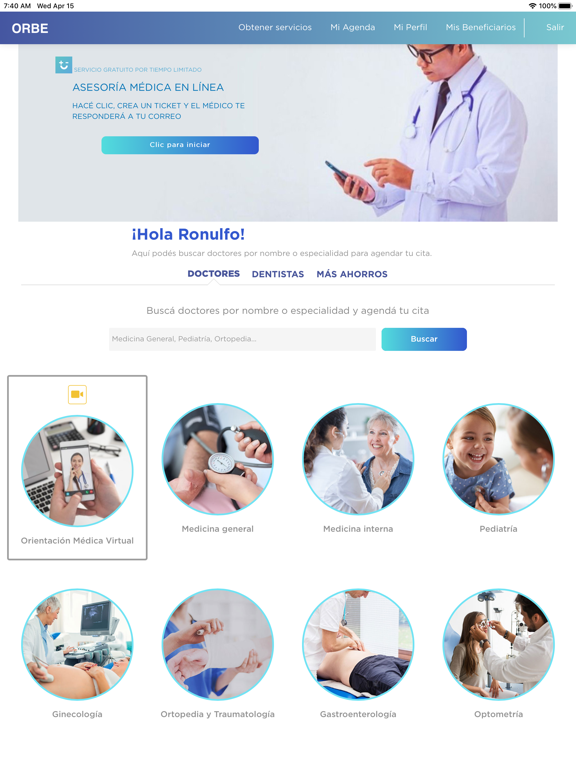ORBE iPad screenshot 2 - Medical app