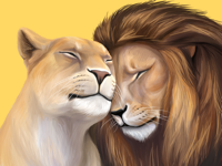 Lion stickers