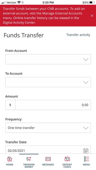 CNB St. Louis Digital Banking Screenshot