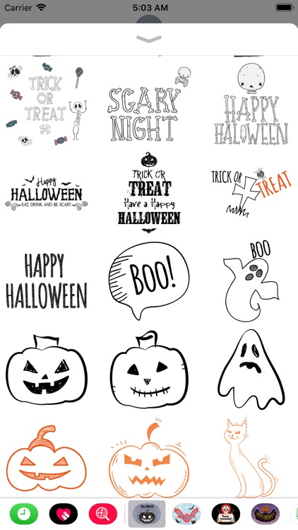 Halloween Sketch Elements