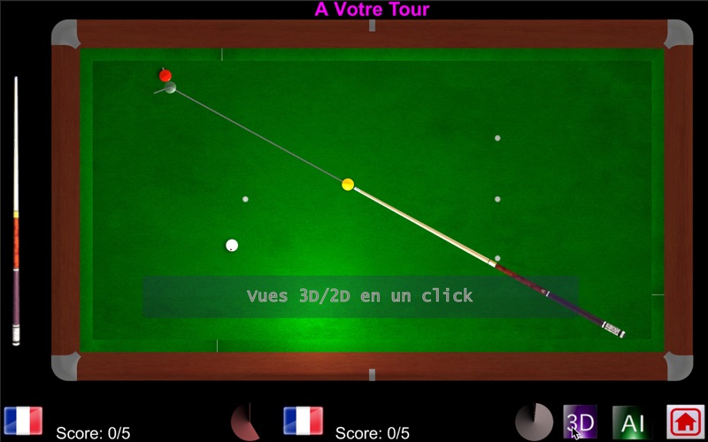 Screenshot #2 pour Billard Français Carambole