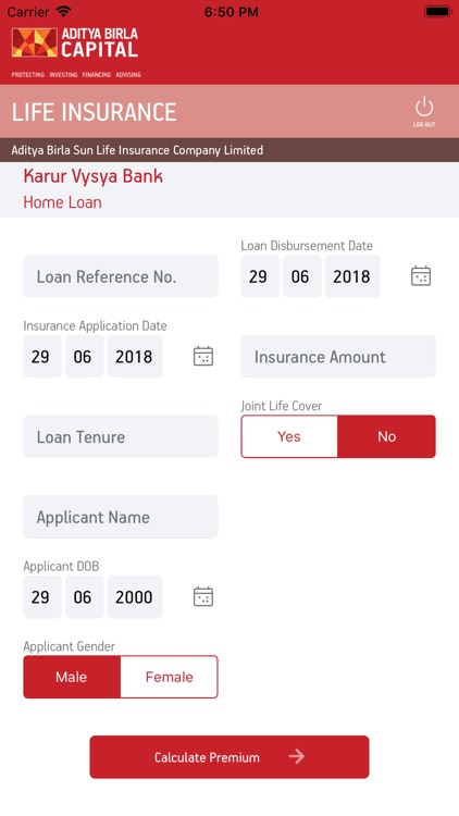Group Credit Life Premium CALC screenshot-3