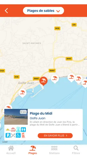 Capture d'écran de Plages.tv : Plage Et Criques sur iPhone 3