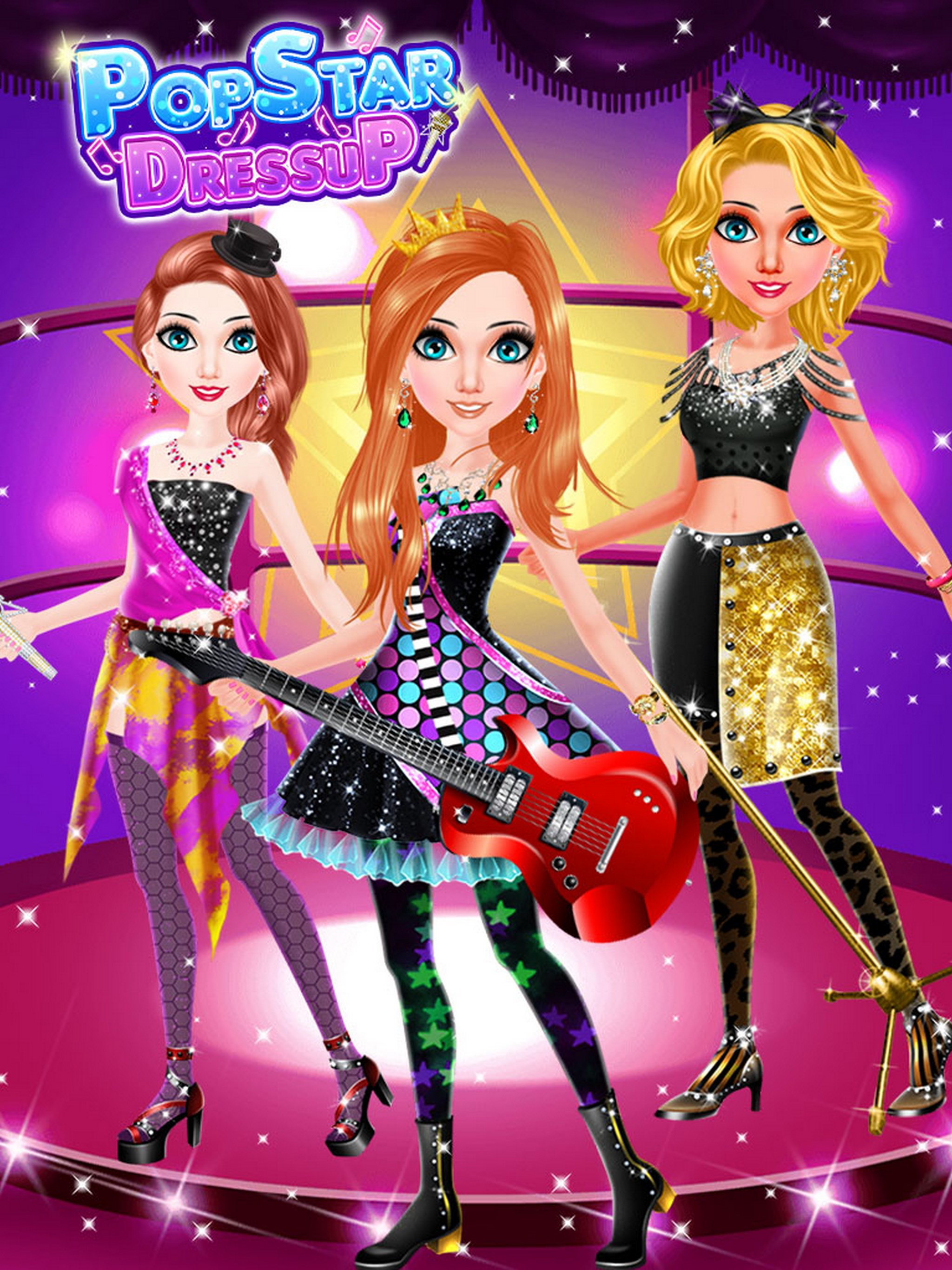 Pop Star Girls Salon Dress Up