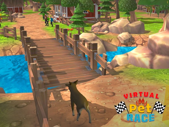 Virtual Pet World Racing Town iPad screenshot