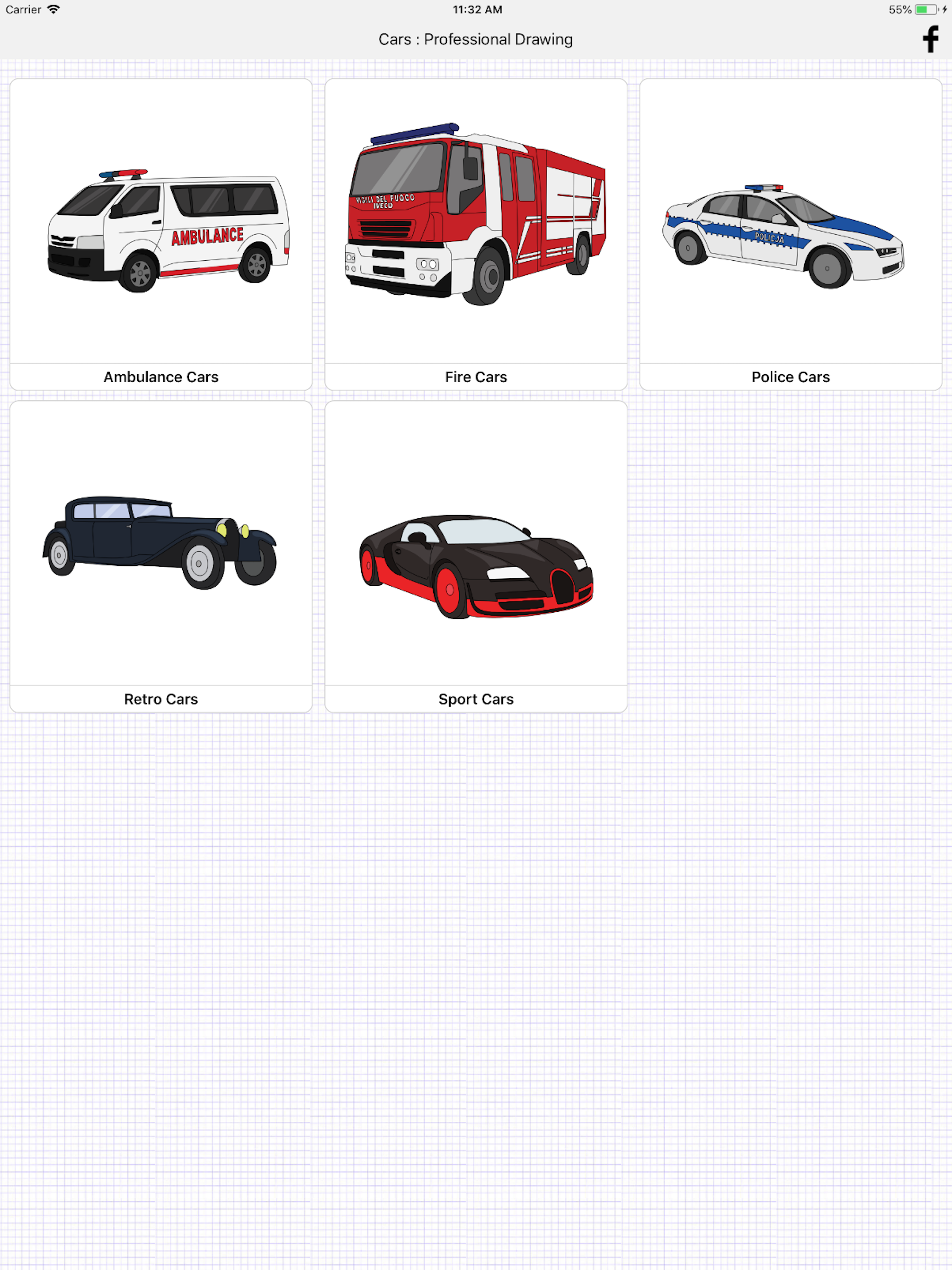 Draw Sport and Retro Cars