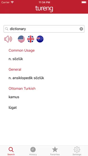 Tureng Dictionary screenshot 2