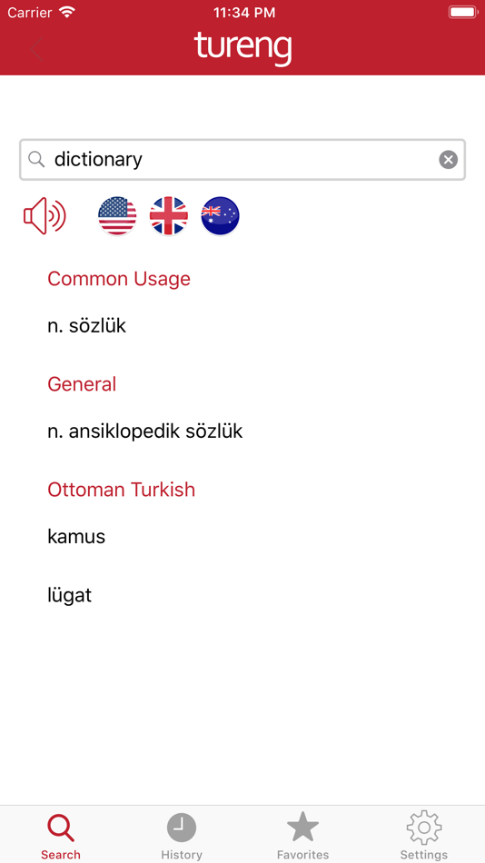 #2. Tureng Dictionary (iOS) 来自: OZGUR SUYEL