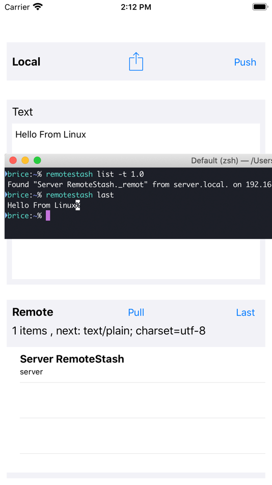 #1. RemoteStash (iOS) بواسطة: Brice Rosenzweig