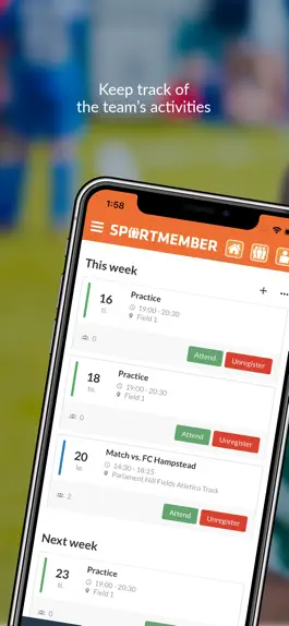 Game screenshot SportMember - Mobile team app mod apk
