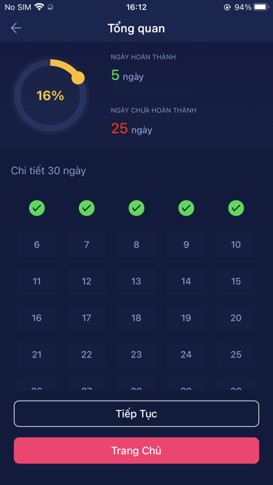 30 Ngày Thói Quen Screenshot