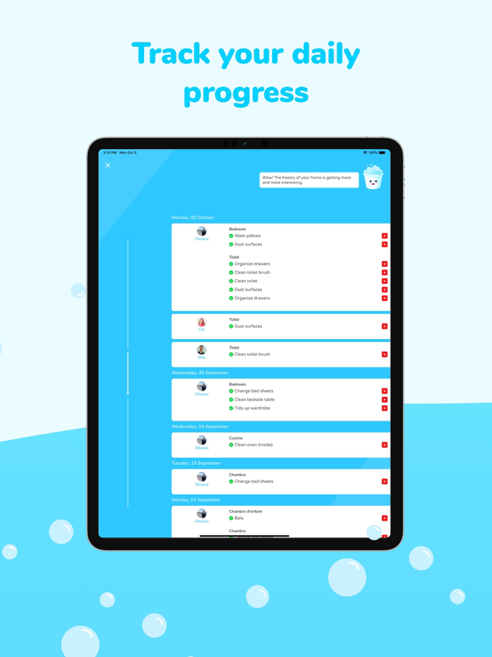 Sweepy Home Cleaning Schedule