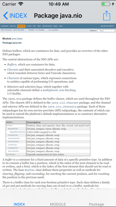 Screenshot #1 pour Java SE 16 API Specification