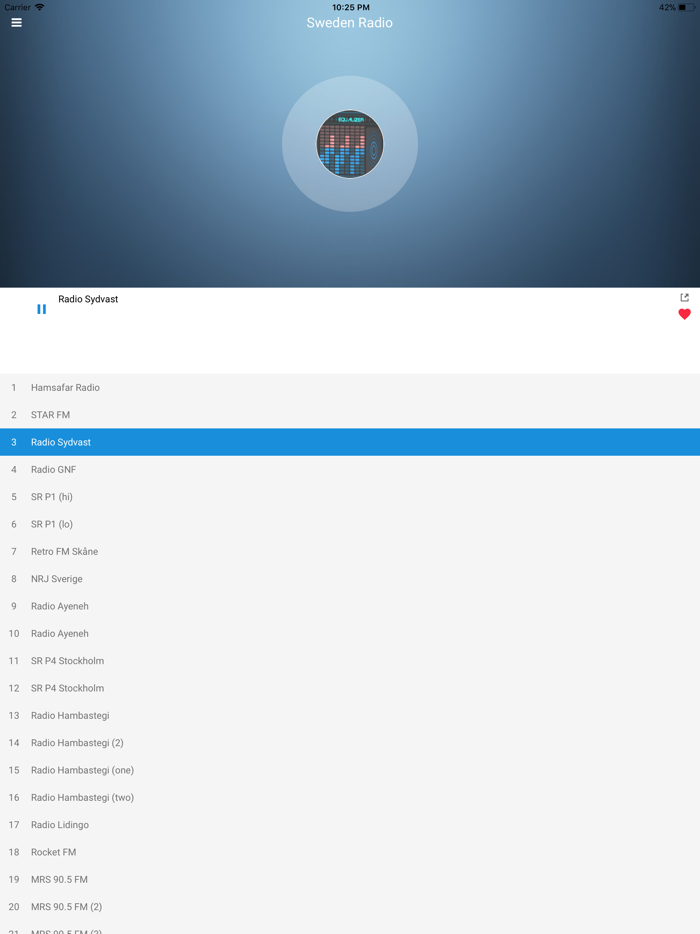 Sweden Radio Station Swedish