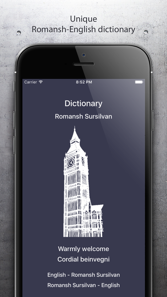 #1. Dictionary Romansh English (iOS) 由: Walter Degonda