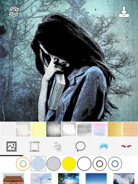 Tooncam-Toon pic,sketch maker iPad screenshot 5 - Photo & Video app