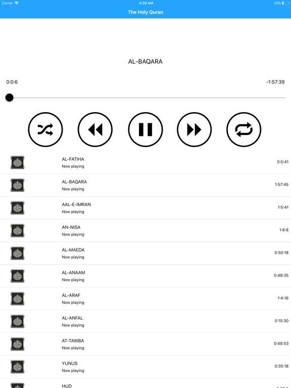 Screenshot #5 pour Listen The Holy Quran - Arabic