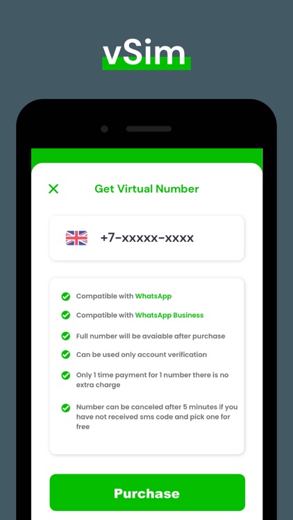 Virtual Phone Number for WA screenshot-5