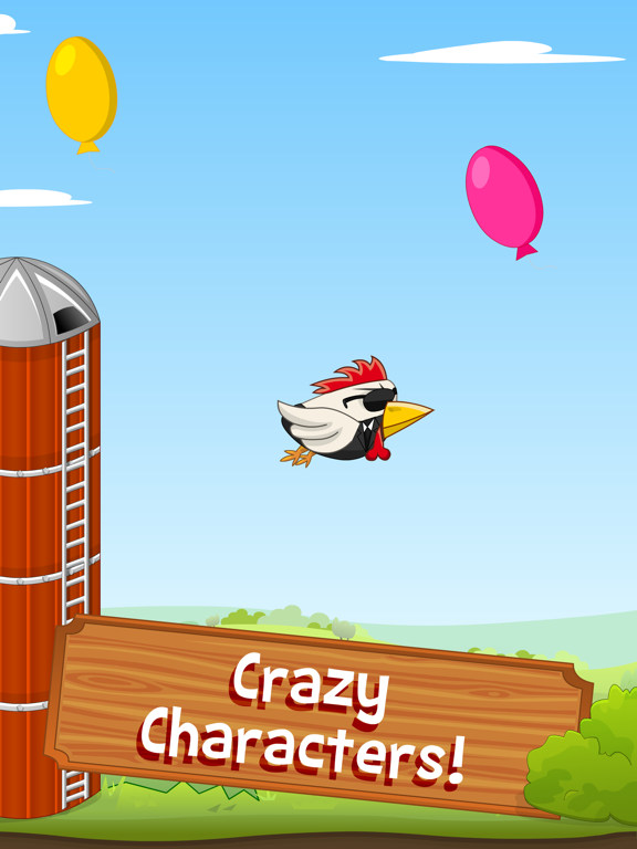Chicken Flight - Arcade Flyer iPad screenshot