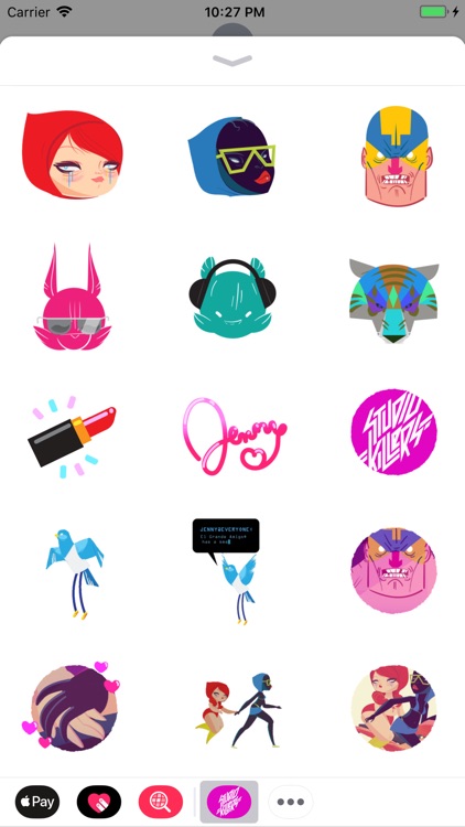 Studio Killers Jenny Stickers by Visible Realms