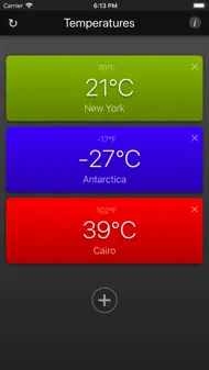 Temperatures App iphone bilder 1