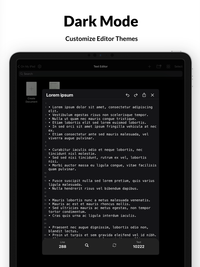 Text Editor - Document Editor