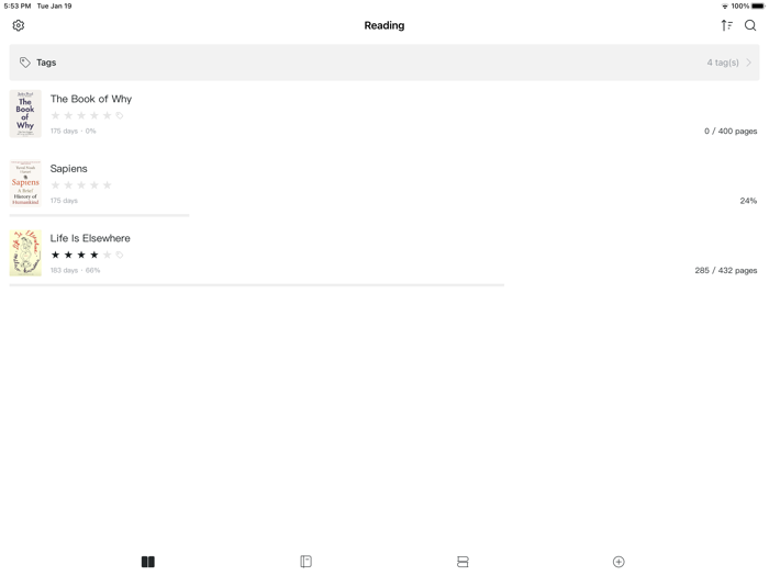 Booka - Minimal Booklist