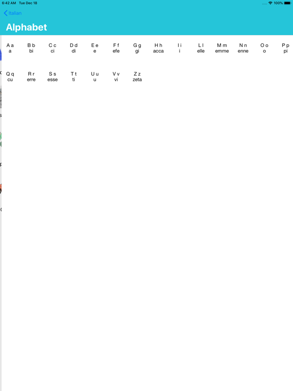MTL Learn Italian iPad screenshot 3 - Education app