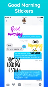 Good Morning Stickers Pack App screenshot