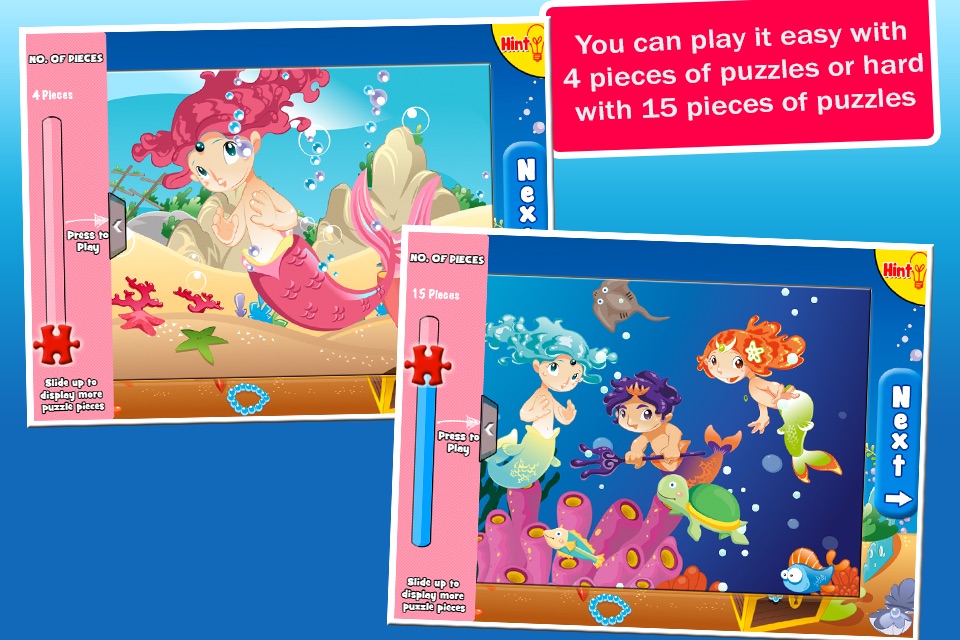 Mermaid Princess Puzzles screenshot 3