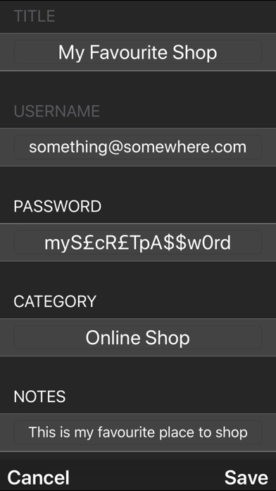 Screenshot #2 pour Password Safe-Store