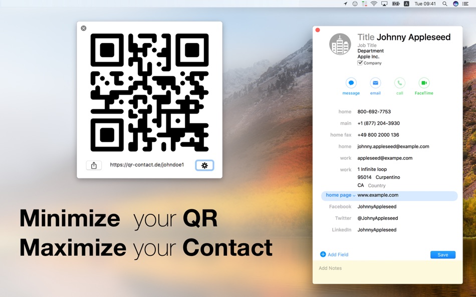 Mini QR Contacts 2 - 2.5.12 - (macOS)