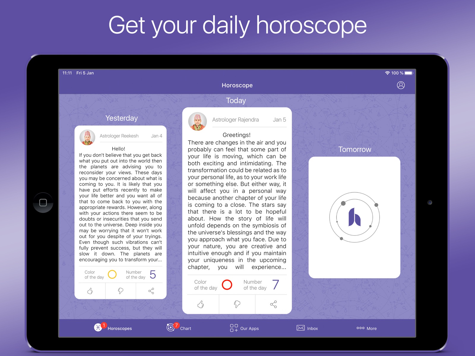Daily Horoscope 2024 by Yodha ipad screenshot 1