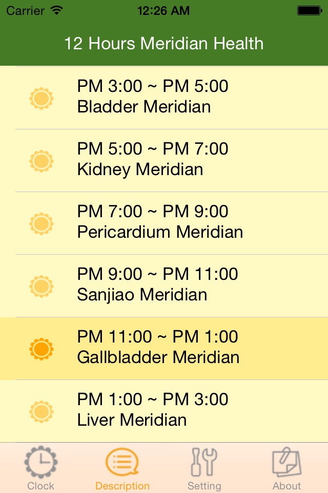 Meridian Health Clock screenshot 3