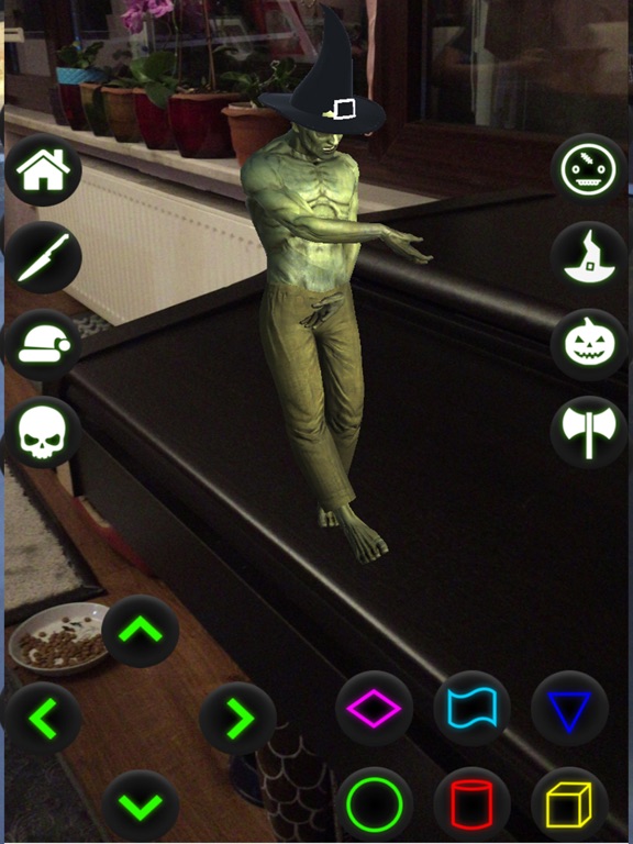 Green Alien Zombie Dance AR iPad screenshot 2 - Entertainment app