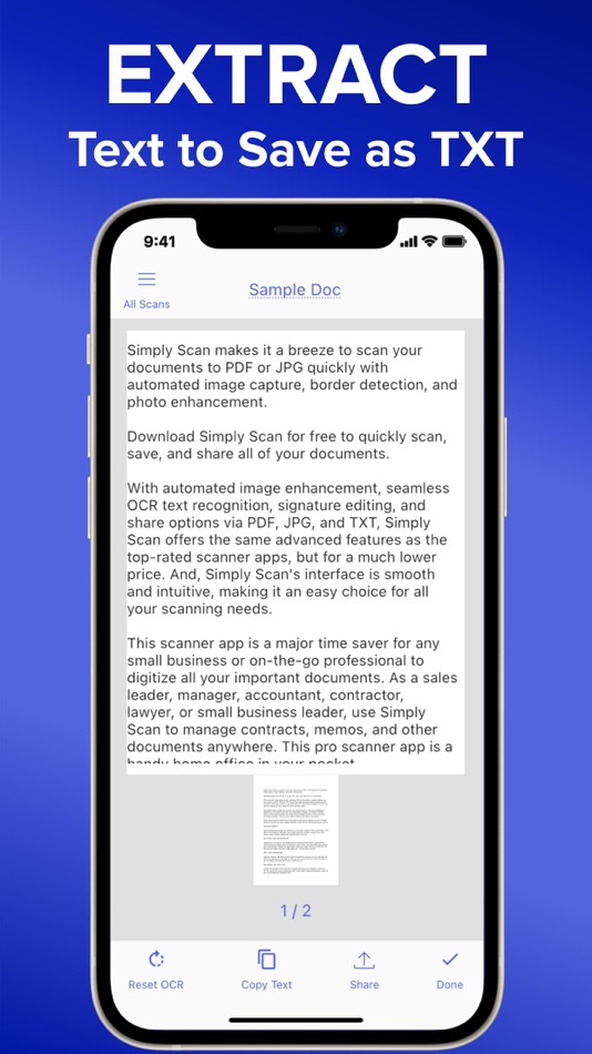 #4. Simply Scan Scanner PDF Editor (iOS) Podle: Mizh LLC