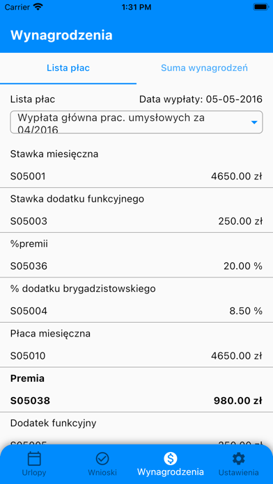 m-Pracownik Screenshot