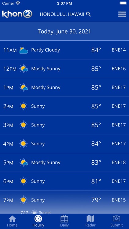 KHON2 WX - Radar & Forecasts