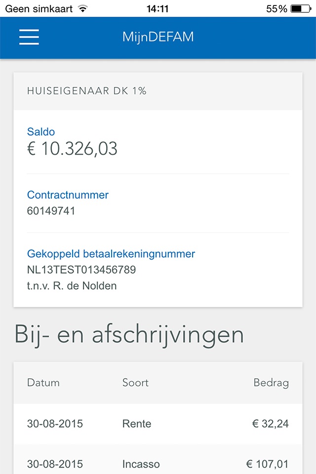 MijnDEFAM screenshot 3