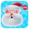 Icon Santa Claus and reindeer call