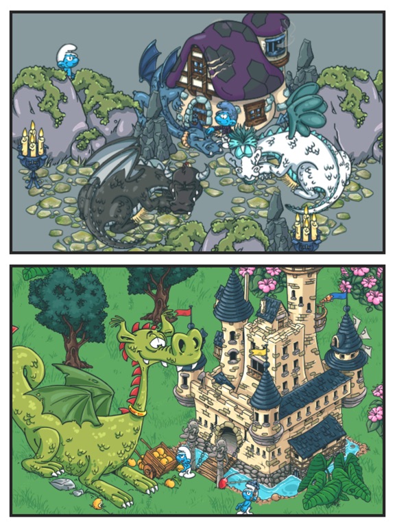 Скачать игру Smurfs' Village
