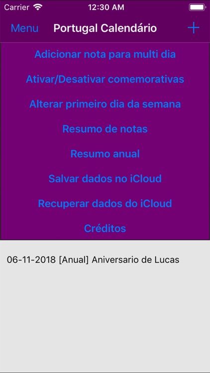Calendário 2019 Portugal screenshot-3