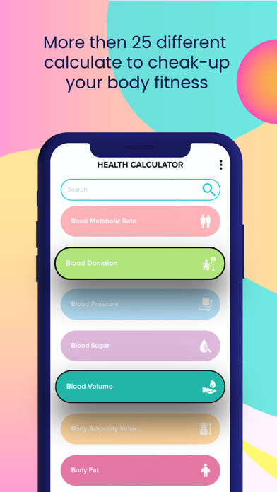 Health Checkup Fitness Test Screenshot