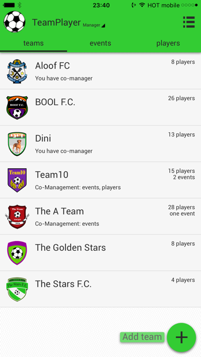 TeamPlayer Screenshot