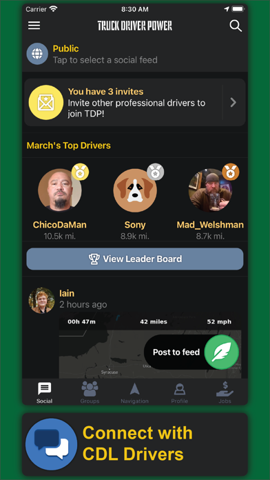 Truck Driver Power - Truck GPS Screenshot