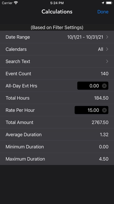Perspectiva: Calendars, Charts Screenshot