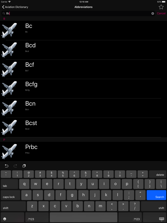 ADP- Aviation Dictionary Prem iPad screenshot