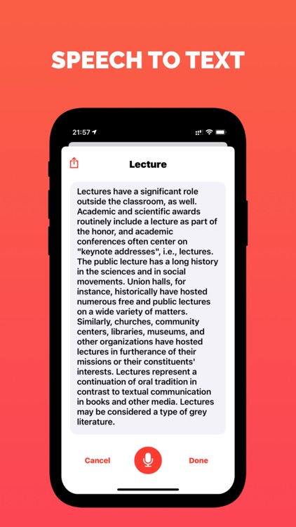 Speech To Text: AI Note Taker