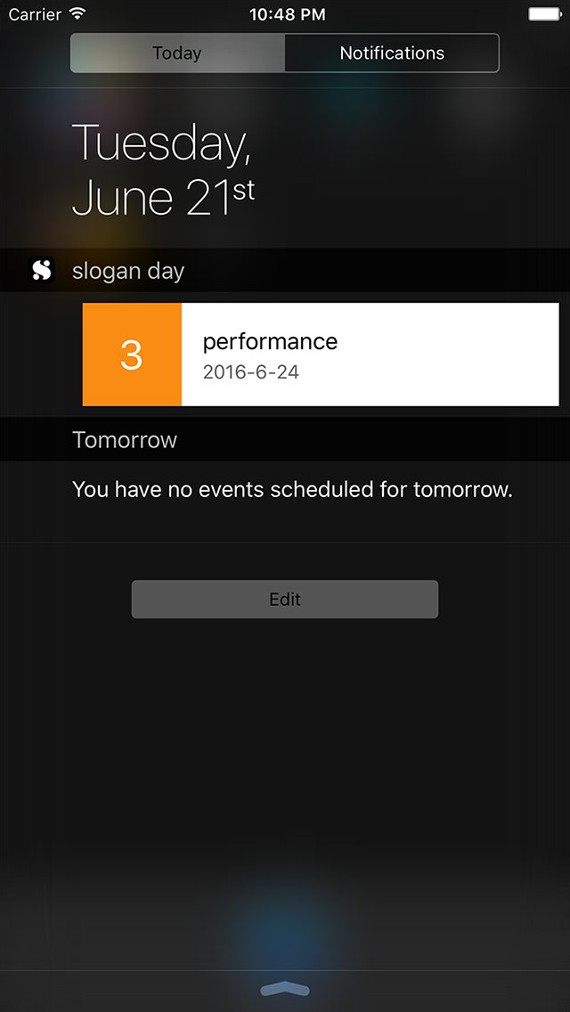 Slogan Day - Event reminders