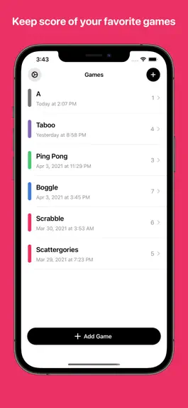 Game screenshot Scorecard: Point Tracker mod apk